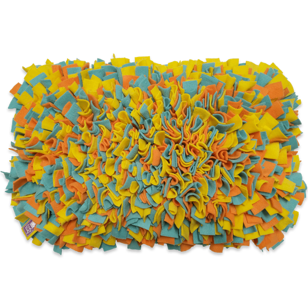 Schnüffelteppich Größe M mint/gelb/orange